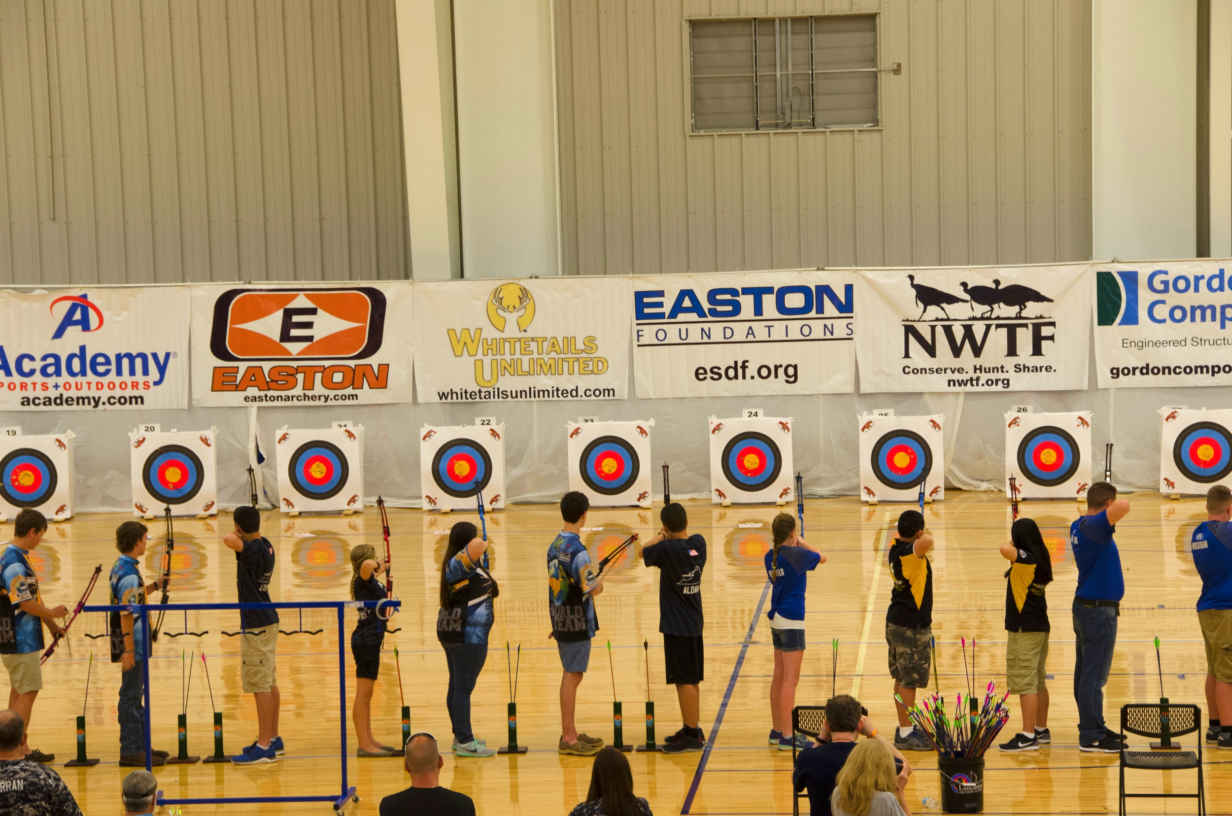Youth archers from around the United States participated in the 2016 NASP Worlds Tournament in Myrtle Beach.