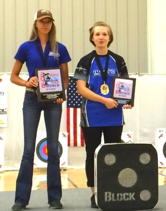 Riverlee Weaver (left) and Tabitha Way (right) are two of South Carolina's top NASP archers.