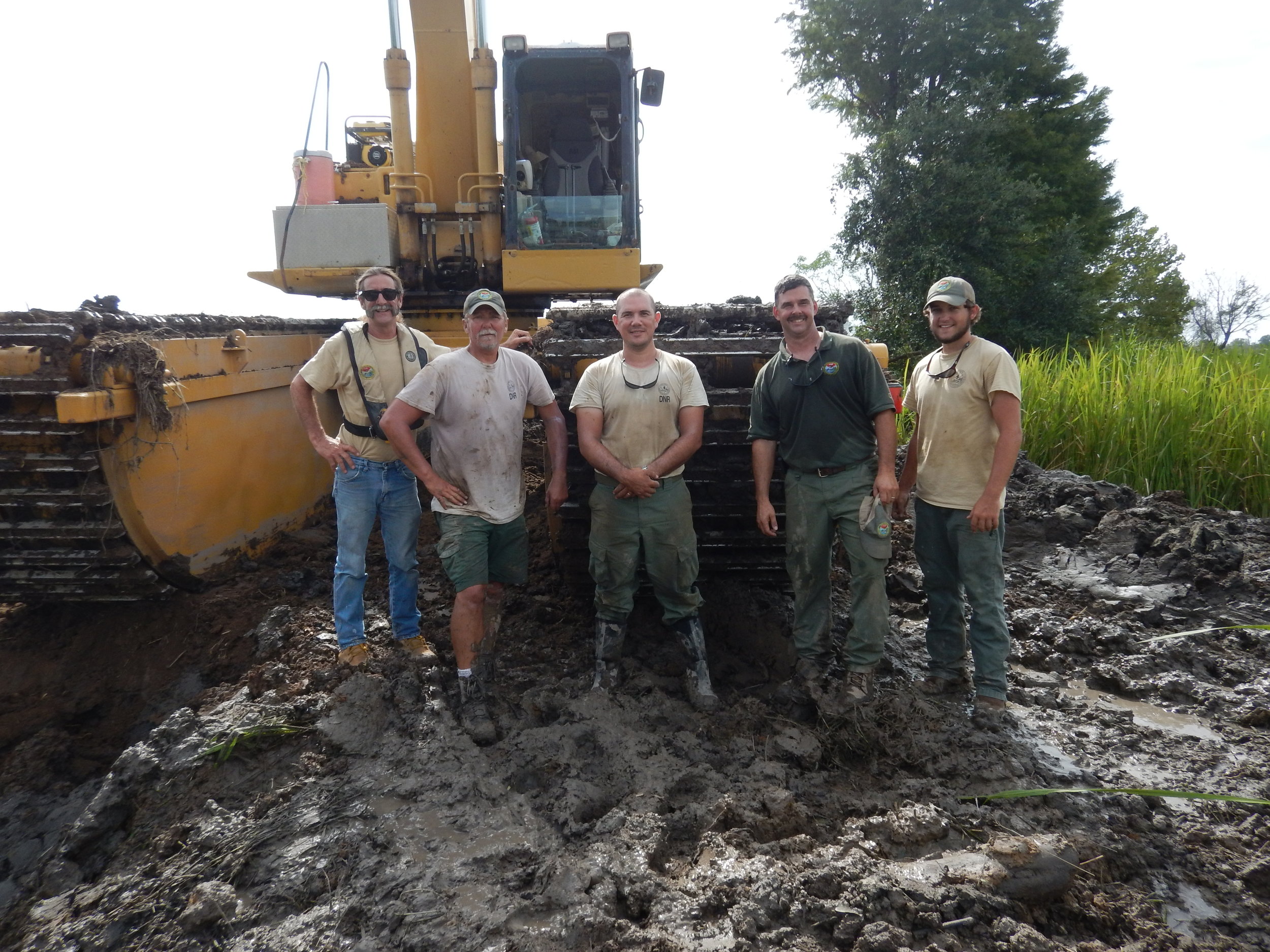 The dike crew at the SCDNR's Samworth Wildlife Management Area uses specialized equipment to manage this property in some fairly demanding conditions.