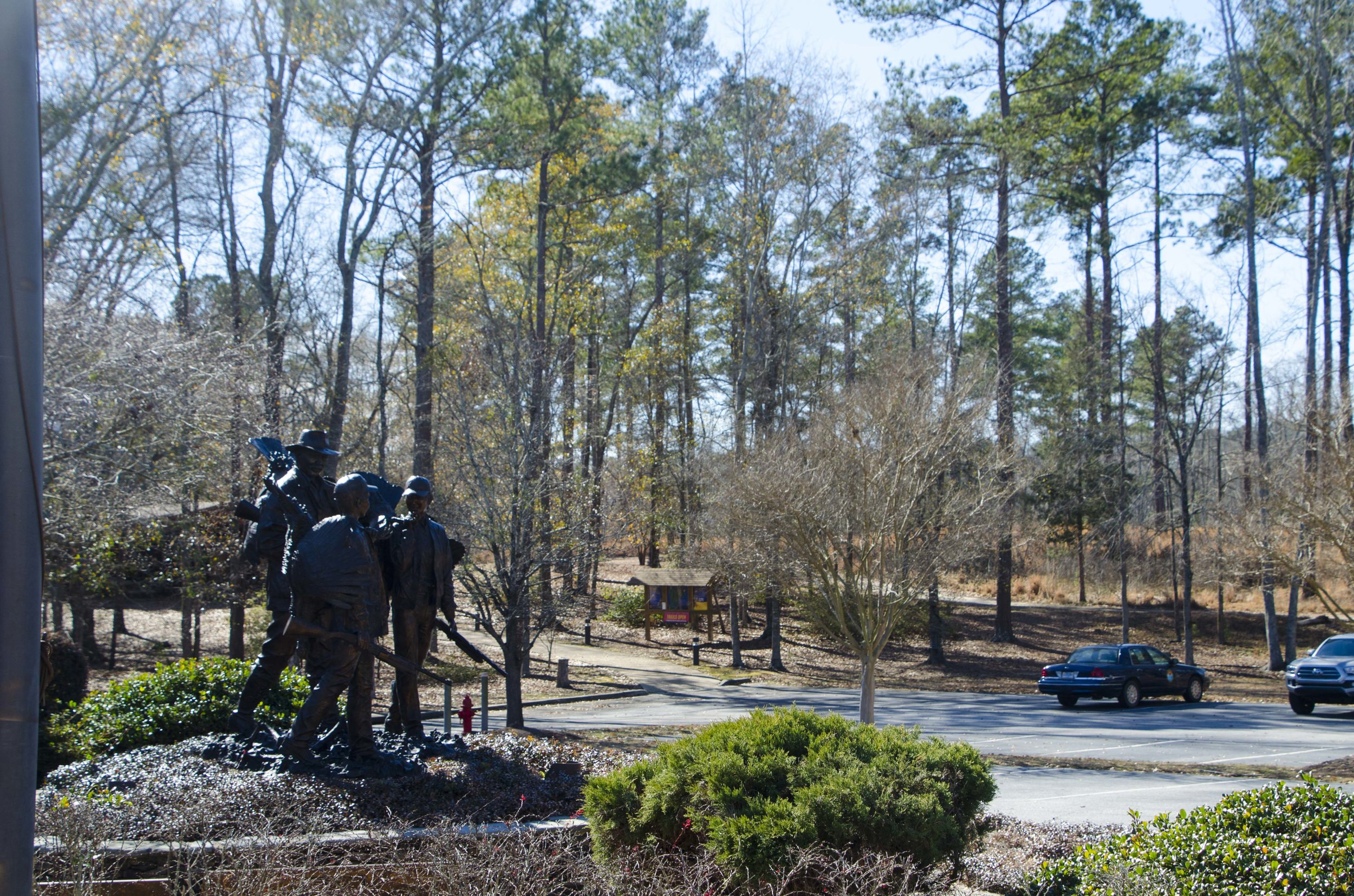  Old Blue parked at the NWTF Headquarters -- the facility's walking trails begin just up the hill.&nbsp;(SCDNR photo by D. Lucas) 