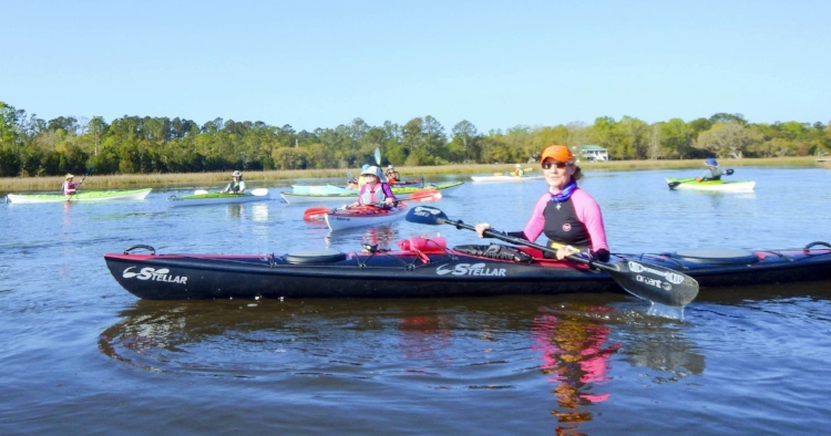 With some help and pointers from Nancy Stills, soon I was paddling like a pro (OK, like a guy not necessarily on his first kayak trip).