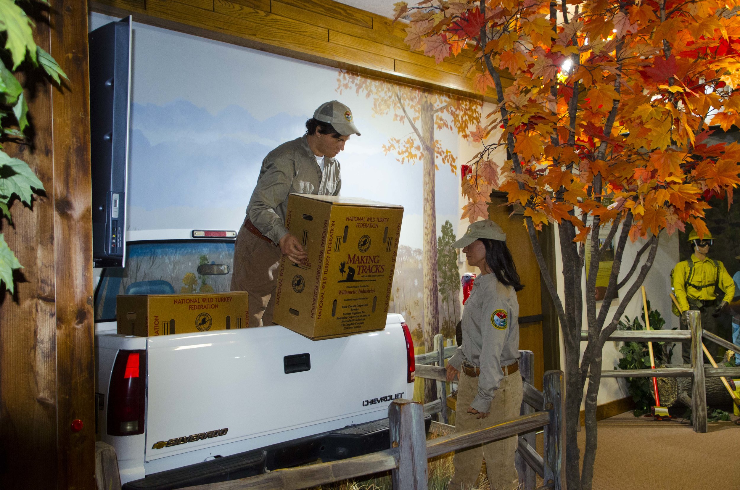  Hey!&nbsp; The museum's curator's even included a display highlighting the turkey restoration and research done by the S.C. Department of Natural Resources (see article for link to Blog story).&nbsp;(SCDNR photo by D. Lucas) 