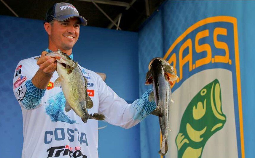 Be like Casey. S.C.-based professional bass angler Casey Ashley knows Lake Thurmond and advises fishing deepwater structure when the weather turns hot. [photo courtesy Bassmaster]