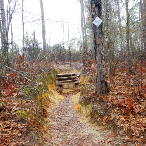 The sandy trail from the parking lot gets steep quickly, but stairsteps make the journey fairly easy. &nbsp;It's a moderate hike of less than a mile to view the falls.