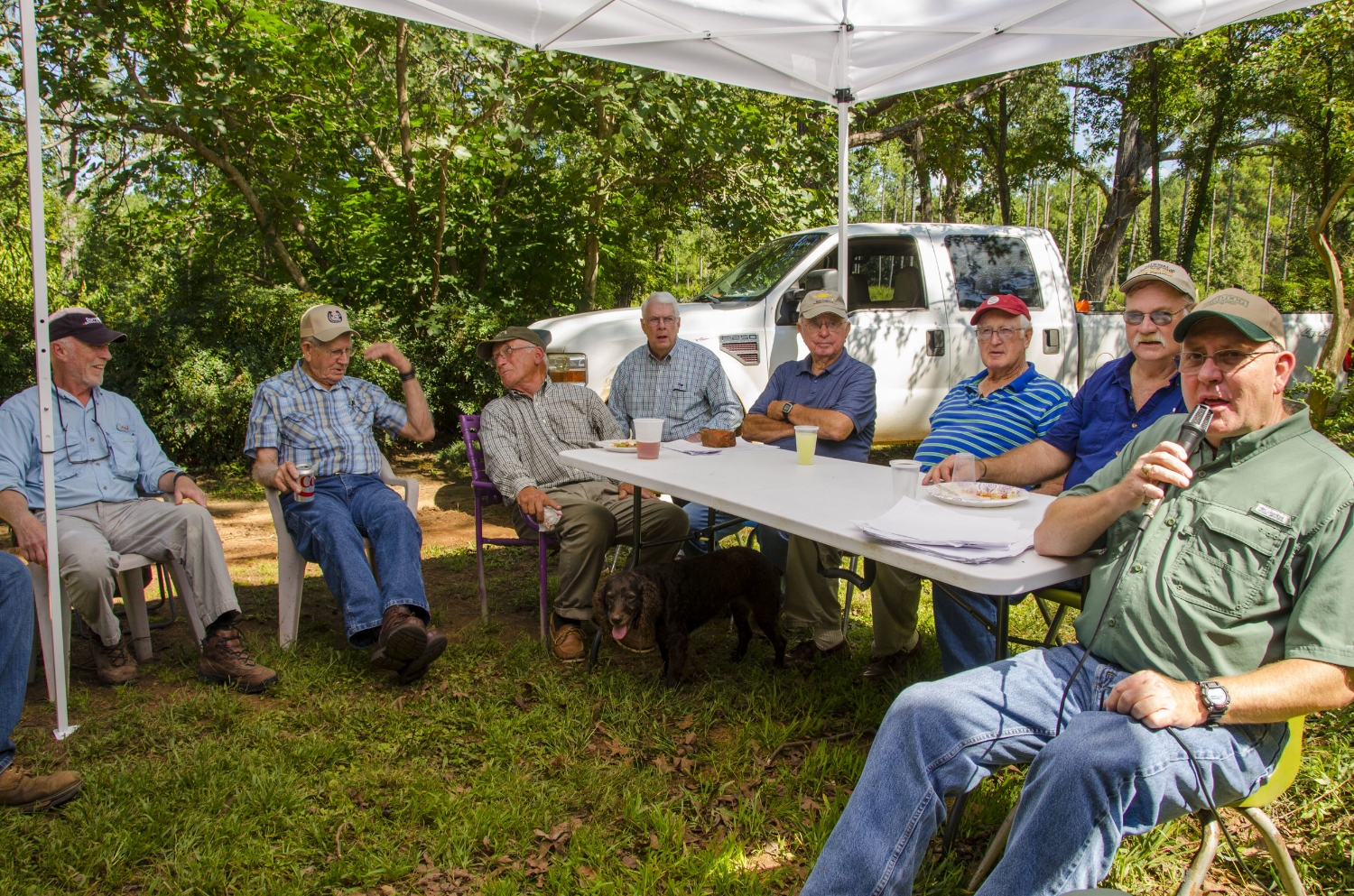A panel of some of South Carolina's top field trial competitors told stories and took questions from an eager audience at the ASCFTC's 2nd annual Bird Dog Revival.