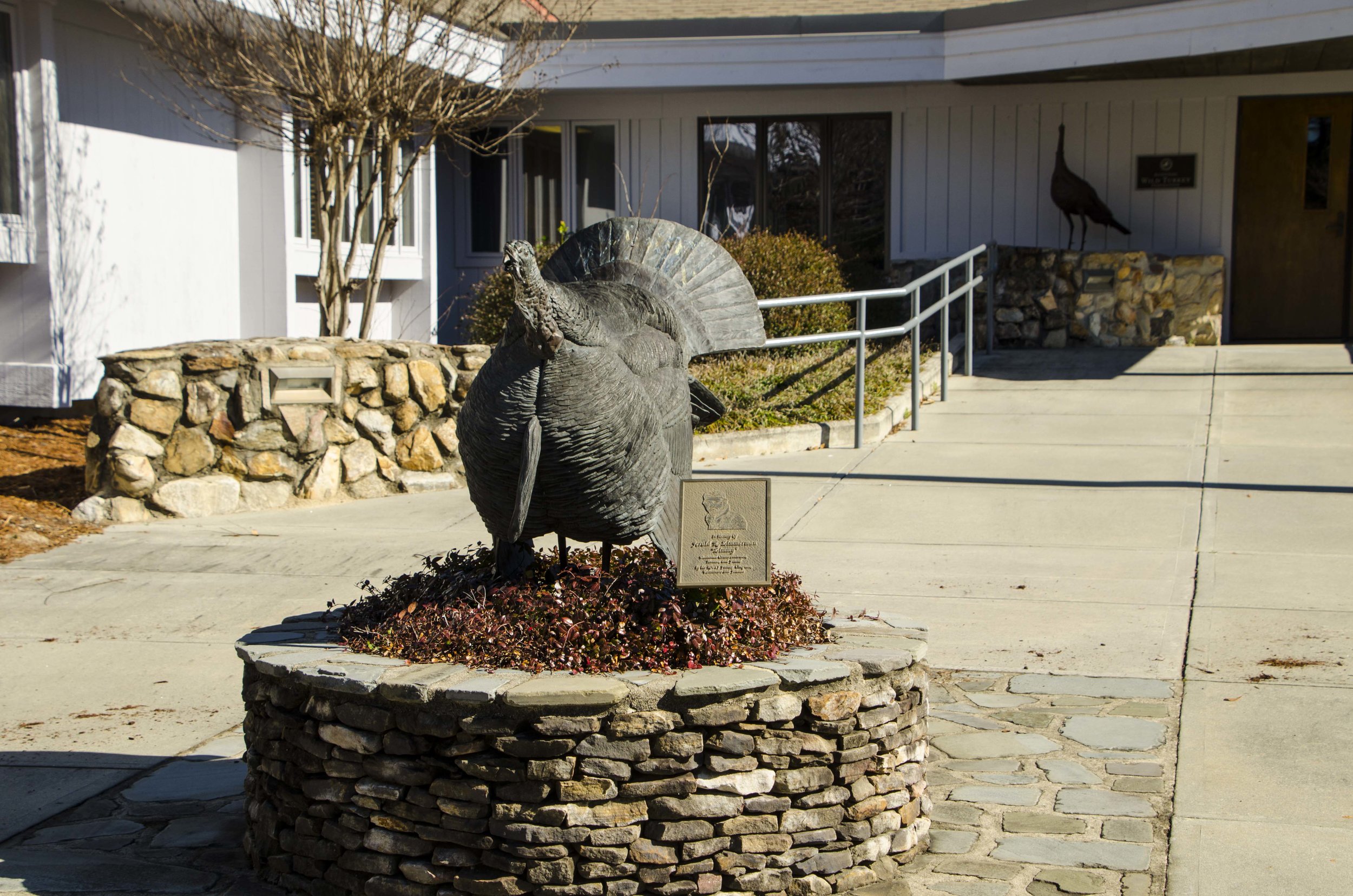  Turkeys are, as you might imagine, everywhere at the NWTF, including at the front entrance.&nbsp;(SCDNR photo by D. Lucas) 
