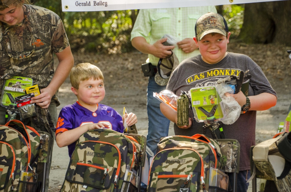 Donations from sponsors provided participants in the 2017 Lowcountry Dreams hunt with the equipment and extras needed for a successful outdoor adventure.SCDNR photo by David Lucas