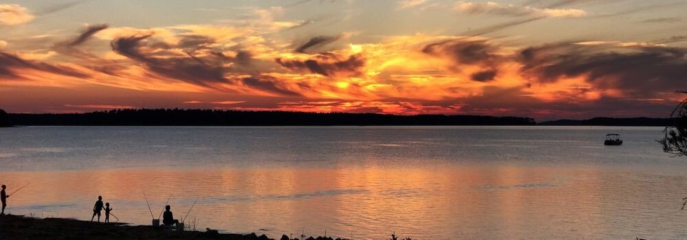 Shoreline fishing and other recreational opportunities abound at Lake Thurmond. [photo courtesy Old 96 Tourism District]